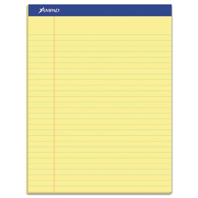 View larger image of Perforated Writing Pads, Wide/legal Rule, 50 Canary-Yellow 8.5 X 11.75 Sheets, Dozen