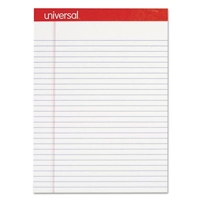 View larger image of Perforated Ruled Writing Pads, Wide/legal Rule, Red Headband, 50 White 8.5 X 11.75 Sheets, Dozen