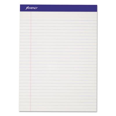 View larger image of Perforated Writing Pads, Wide/legal Rule, 50 White 8.5 X 11.75 Sheets, Dozen