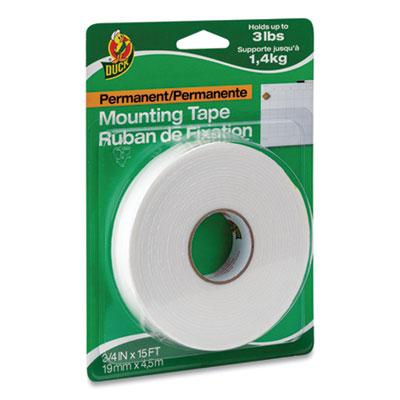 View larger image of Double-Stick Foam Mounting Tape, Permanent, Holds Up To 2 Lbs, 0.75" X 15 Ft, White