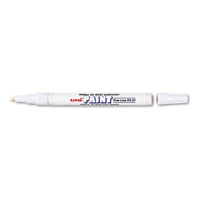 View larger image of Permanent Marker, Fine Bullet Tip, White