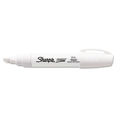 View larger image of Permanent Paint Marker, Extra-Broad Chisel Tip, White