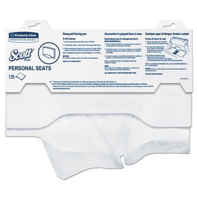View larger image of Personal Seats Sanitary Toilet Seat Covers, 15 x 18, White, 125/Pack