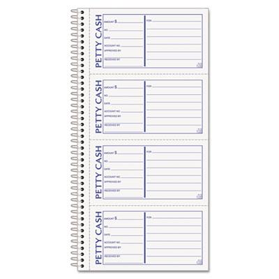 View larger image of Petty Cash Receipt Book, Two-Part Carbonless, 5 x 2.75, 4 Forms/Sheet, 200 Forms Total