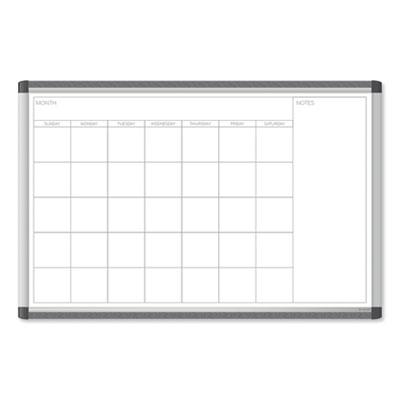 View larger image of PINIT Magnetic Dry Erase Undated One Month Calendar, 35 x 23, White