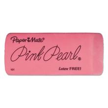Pink Pearl Eraser, Rectangular, Large, Elastomer, 3/Pack