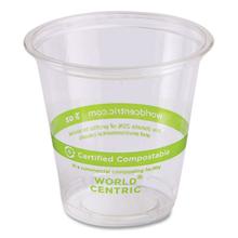 PLA Clear Cold Cups, 3 oz, Clear, 2,500/Carton