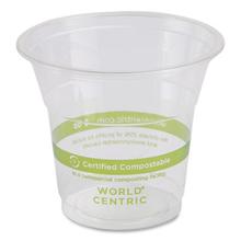 PLA Clear Cold Cups, 5 oz, Clear, 2,000/Carton