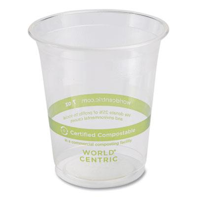 View larger image of PLA Clear Cold Cups, 7 oz, Clear, 2,000/Carton