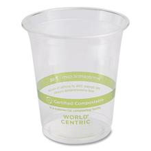 PLA Clear Cold Cups, 7 oz, Clear, 2,000/Carton