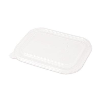 View larger image of PLA Lids for Fiber Containers, 8.8 x 6.9 x 0.8, Clear, Plastic, 400/Carton