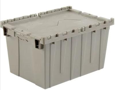 View larger image of Plastic Attached Lid Shipping & Storage Container 25-1/4x16-1/4x13-3/4 Gray