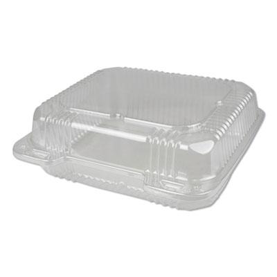 View larger image of Plastic Clear Hinged Containers, 50 oz, 8.88 x 8 x 3, Clear, 250/Carton