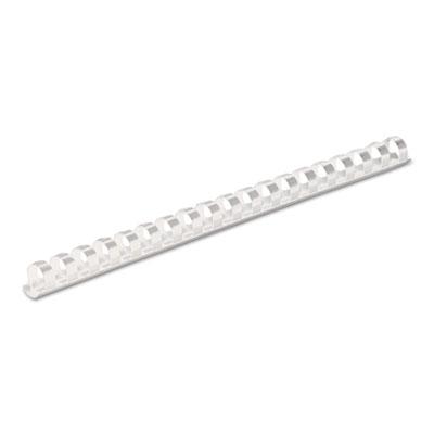 View larger image of Plastic Comb Bindings, 1/2" Diameter, 90 Sheet Capacity, White, 100 Combs/Pack