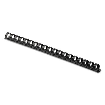 View larger image of Plastic Comb Bindings, 3/8" Diameter, 55 Sheet Capacity, Black, 100 Combs/Pack