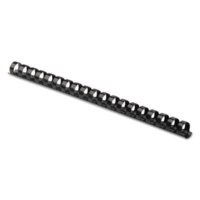 View larger image of Plastic Comb Bindings, 5/8" Diameter, 120 Sheet Capacity, Black, 25 Combs/Pack
