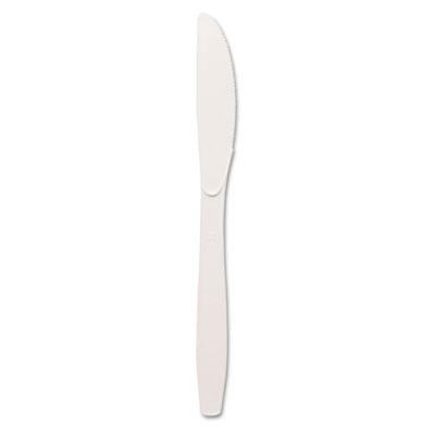 View larger image of Plastic Cutlery, Heavy Mediumweight Knives, White, 1,000/Carton