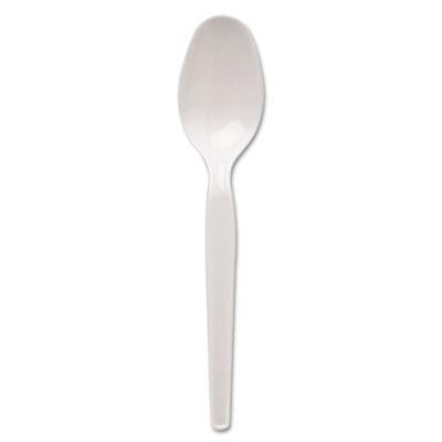 View larger image of Plastic Cutlery, Heavy Mediumweight Teaspoons, White, 1,000/Carton