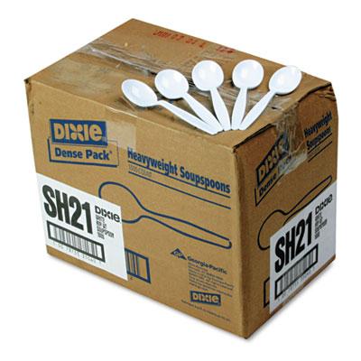 View larger image of Plastic Cutlery, Heavyweight Soup Spoons, White, 1,000/Carton