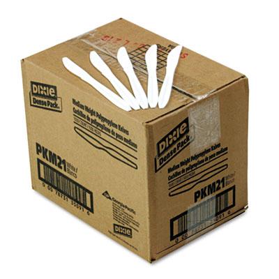 View larger image of Plastic Cutlery, Mediumweight Knives, White, 1,000/carton