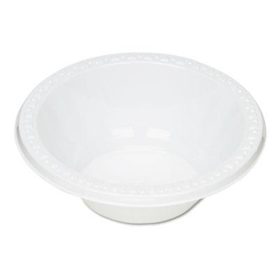 View larger image of Plastic Dinnerware, Bowls, 12oz, White, 125/Pack