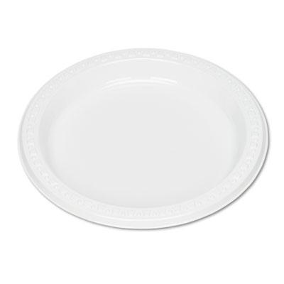View larger image of Plastic Dinnerware, Plates, 7" dia, White, 125/Pack