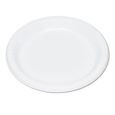 View larger image of Plastic Dinnerware, Plates, 9" Dia, White, 500/Carton