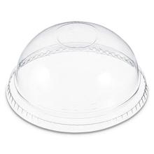 Plastic Dome Lid, No-Hole, Fits 9-22 oz. Cups, Clear, 100/Sleeve, 10 Sleeves/Carton