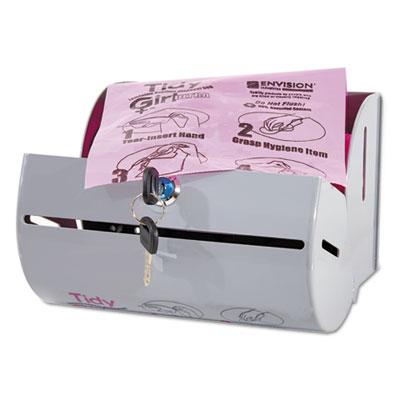View larger image of Plastic Feminine Hygiene Disposal Bag Dispenser, Gray
