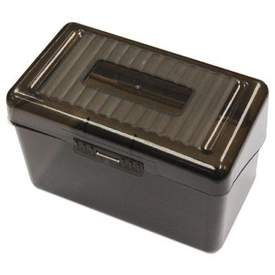 View larger image of Plastic Index Card Boxes, 4" x 6", Translucent Black
