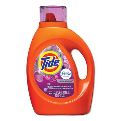 View larger image of Plus Febreze Liquid Laundry Detergent, Spring & Renewal, 92oz Bottle