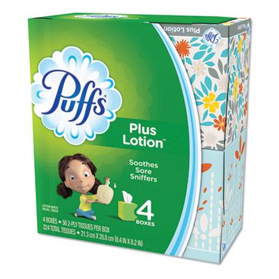 View larger image of Plus Lotion Facial Tissue, 2-Ply, White, 56 Sheets/Box, 24 Boxes/Carton