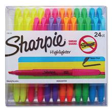 Pocket Style Highlighters, Chisel Tip, Assorted Colors, 24/Pack