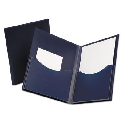 View larger image of Poly Double Stuff Gusseted 2-Pocket Folder, 200-Sheet Capacity, 11 X 8.5, Navy