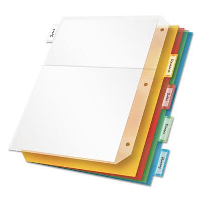 View larger image of Poly Ring Binder Pockets, 8.5 x 11, Letter, Assorted Colors, 5/Pack