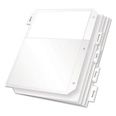 View larger image of Poly Ring Binder Pockets, 8.5 x 11, Clear, 5/Pack