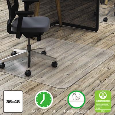 View larger image of Polycarbonate All Day Use Chair Mat for Hard Floors, 36 x 48, Rectangular, Clear