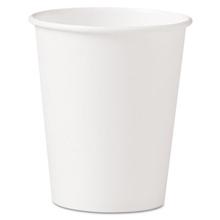 Single-Sided Poly Paper Hot Cups, 10 oz, White, 50 Sleeve, 20 Sleeves/Carton