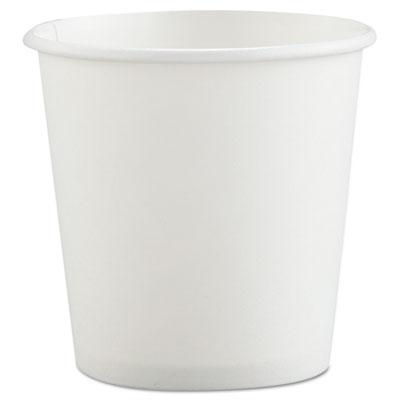 View larger image of Single-Sided Poly Paper Hot Cups, 4 oz, White, 50 Bag, 20 Bags/Carton