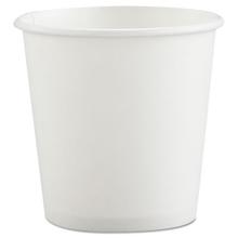 Single-Sided Poly Paper Hot Cups, 4 oz, White, 50 Bag, 20 Bags/Carton