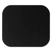 Polyester Mouse Pad, Nonskid Rubber Base, 9 x 8, Black