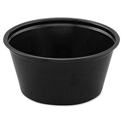 View larger image of Polystyrene Portion Cups, 2 oz, Black, 250/Bag, 10 Bags/Carton
