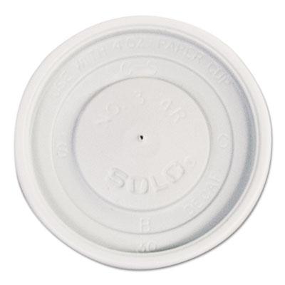 View larger image of Polystyrene Vented Hot Cup Lids, 4oz Cups, White, 100/Pack, 10 Packs/Carton