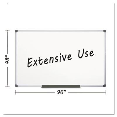 View larger image of Porcelain Value Dry Erase Board, 48 x 96, White Surface, Silver Aluminum Frame
