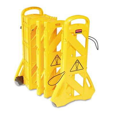 View larger image of Portable Mobile Safety Barrier, Plastic, 13 ft x 40", Yellow