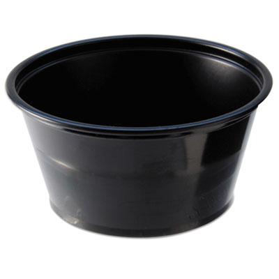 View larger image of Portion Cups, 2oz, Black, 250/Sleeve, 10 Sleeves/Carton