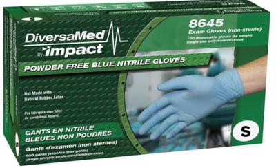 View larger image of Powder Free Blue Nitrile Gloves, 4 Mil