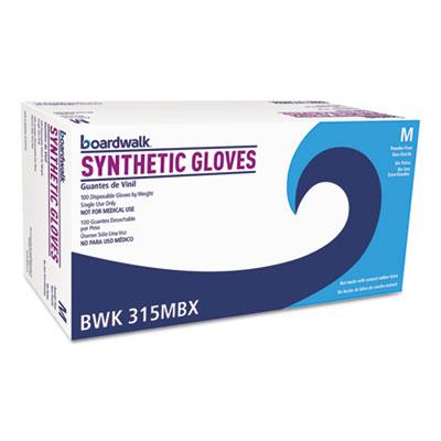 View larger image of Powder-Free Synthetic Vinyl Gloves, Medium, Beige, 4 mil, 100/Box