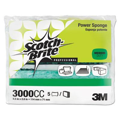 View larger image of Power Sponge, Teal, 2 4/5 x 4 1/2, 5/Pack