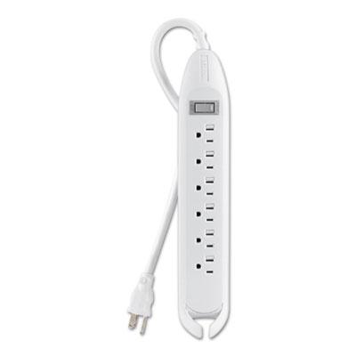 View larger image of Power Strip, 6 Outlets, 12 ft Cord, White